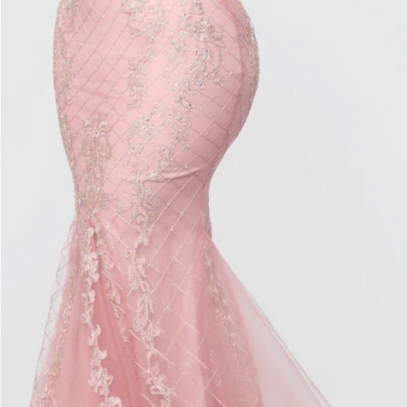 Fashion Nova Elegant Lace & Sequence Rose Dress - Picture 7 of 12